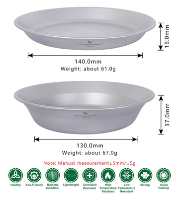 iBasingo plate and bowl combo nests neatly for organized camping packs