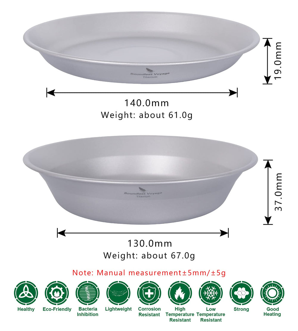 iBasingo plate and bowl combo nests neatly for organized camping packs