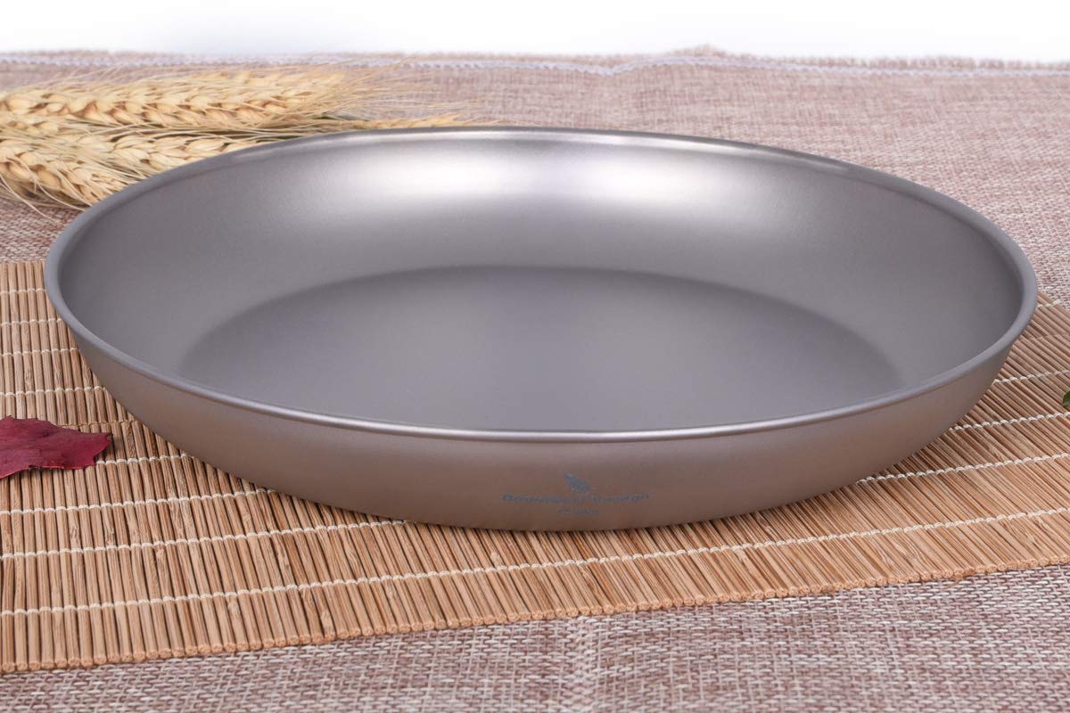 iBasingo titanium plate with mesh bag for easy packing.