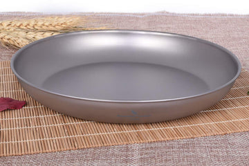 iBasingo titanium plate with mesh bag for easy packing.