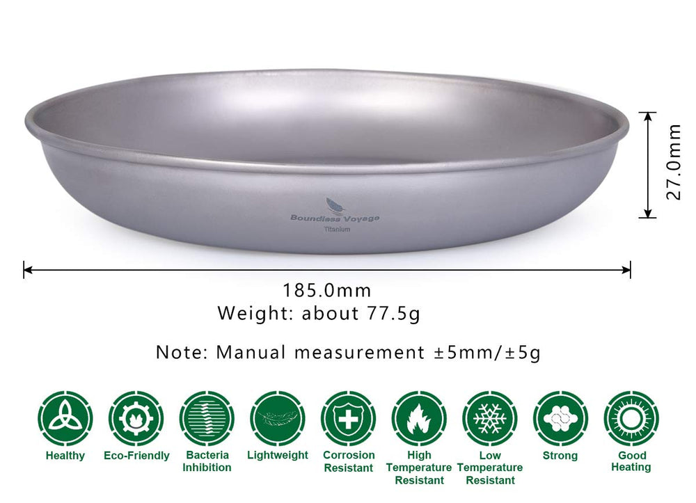 iBasingo titanium plate ultralight 77-5g emphasizes portable travel convenience.