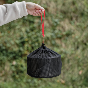 iBasingo titanium pot in a gift-ready box for campers.