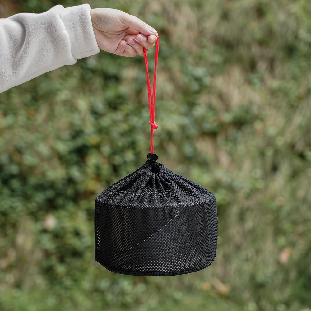 iBasingo titanium pot in a gift-ready box for campers.
