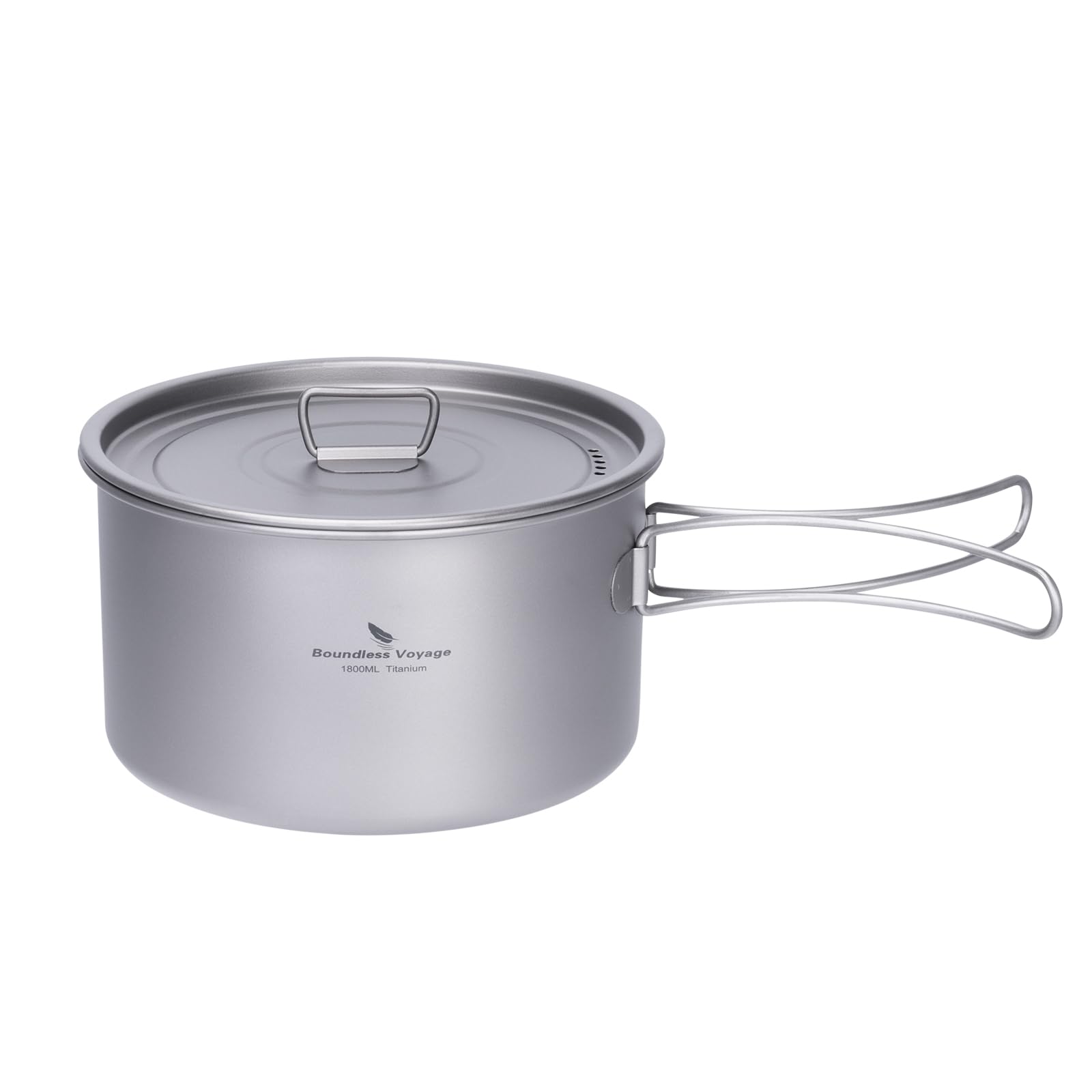 iBasingo titanium pot mouth open for easy add-ins and cleaning