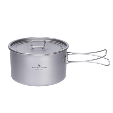 iBasingo titanium pot mouth open for easy add-ins and cleaning