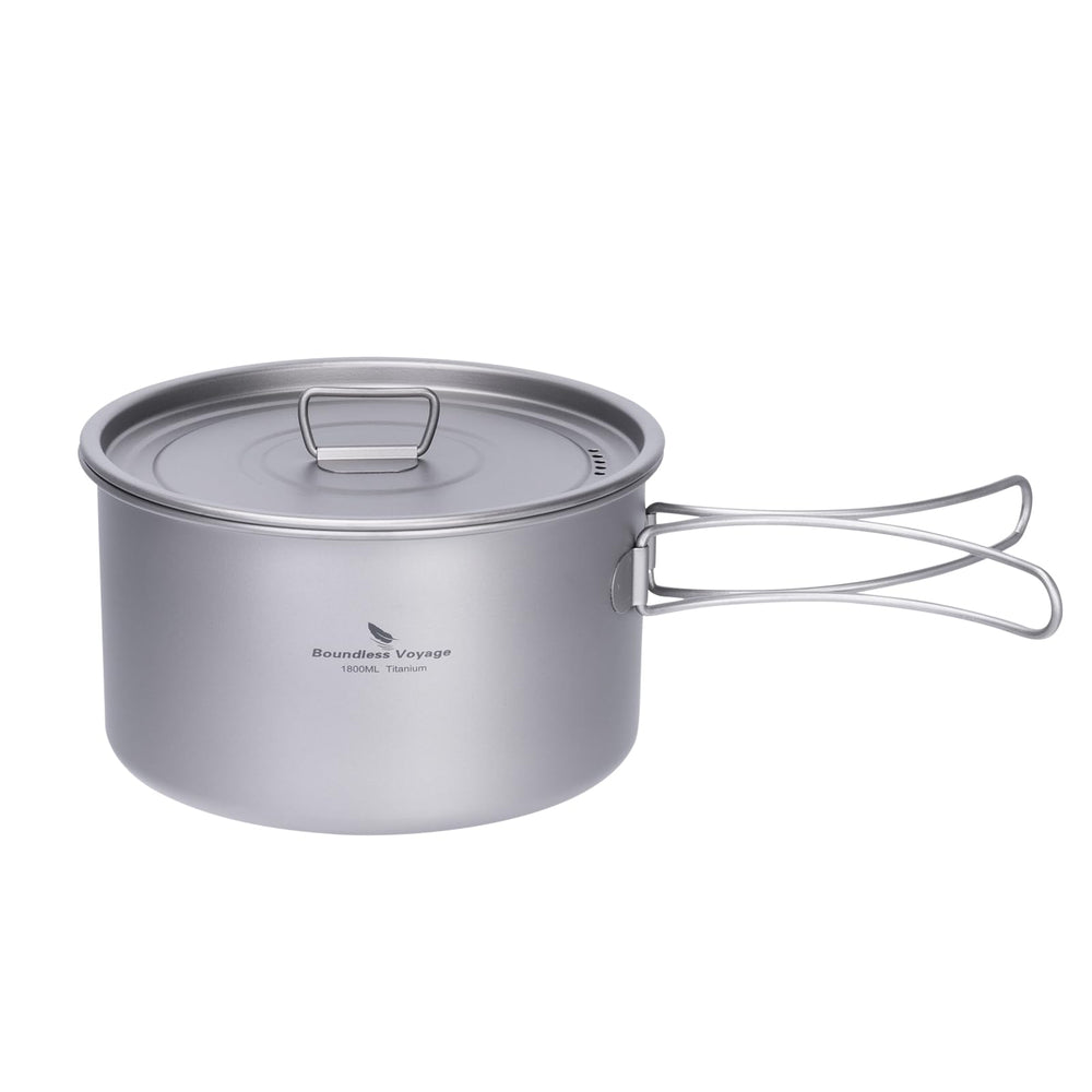 iBasingo titanium pot mouth open for easy add-ins and cleaning