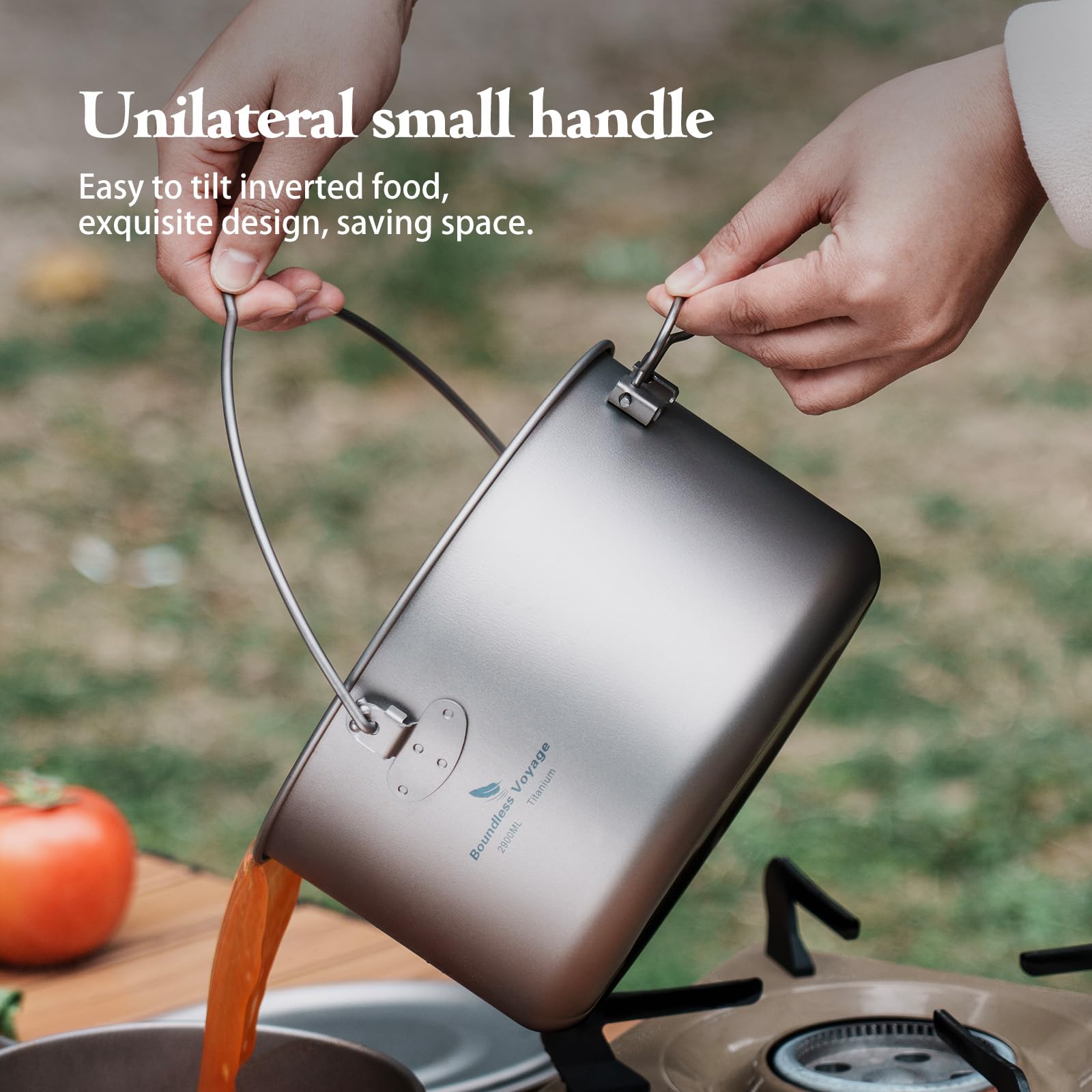 ibasingo nesting design stacks pots compactly for travel