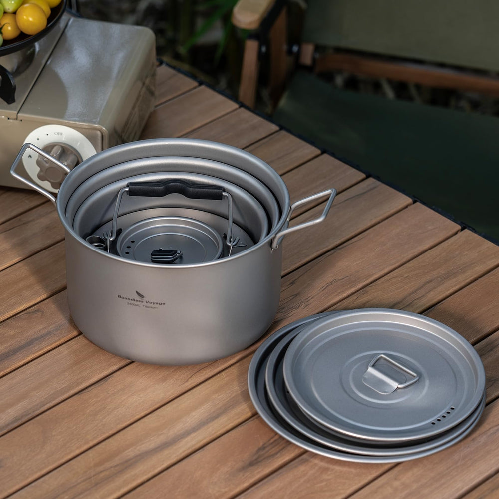 iBasingo titanium pot acid-resistant surface keeps flavors intact.
