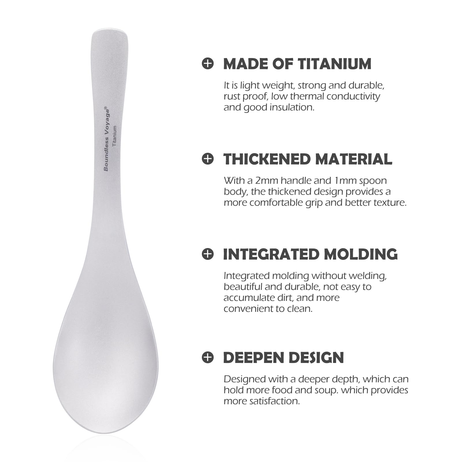 iBasingo unibody titanium spoon beside backpacking gear