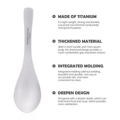 iBasingo unibody titanium spoon beside backpacking gear