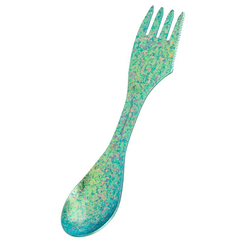 iBasingo Titanium Spork 3-in-1 ultralight utensil for camping and travel meals