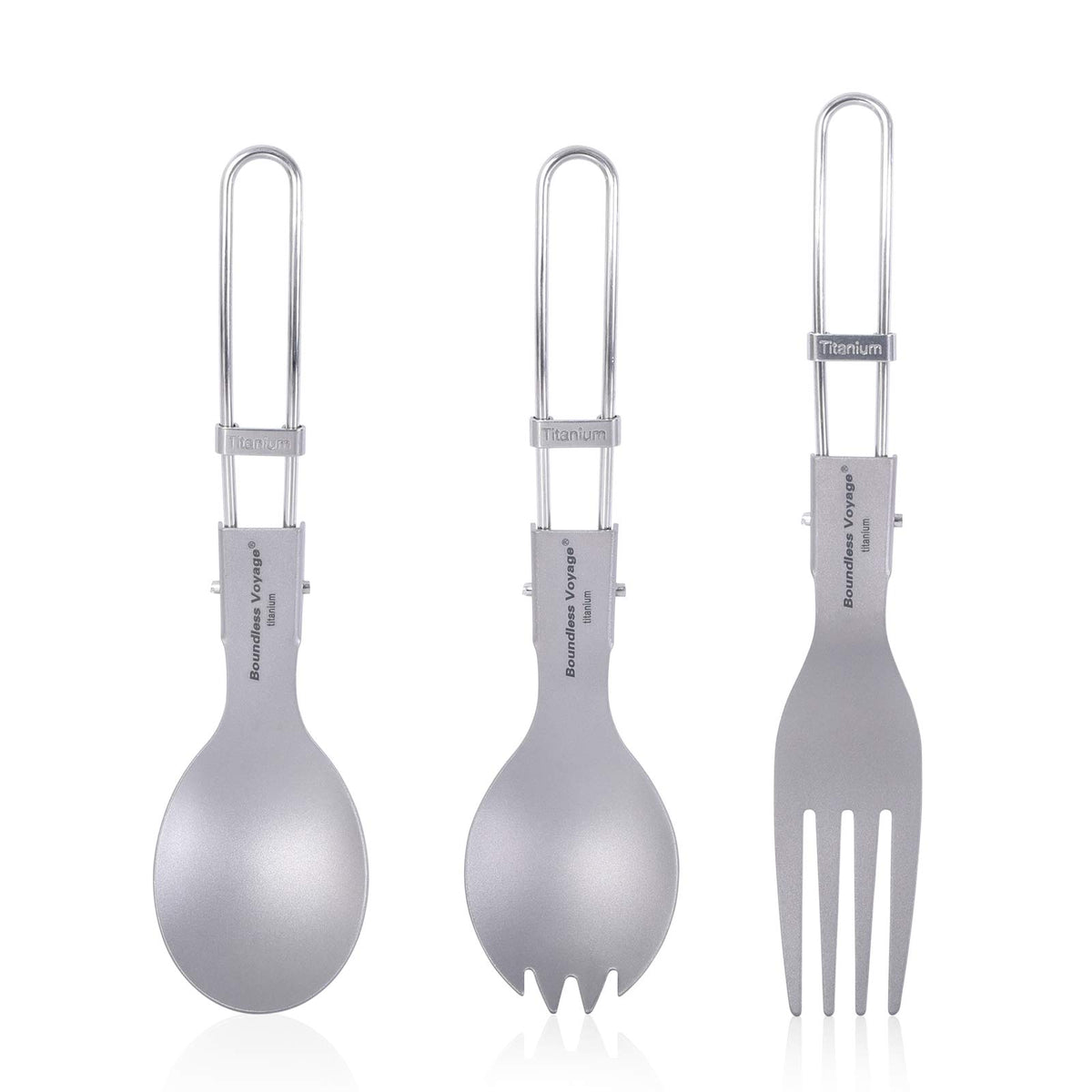 iBasingo titanium spork ultralight perfect for camping meals on the go
