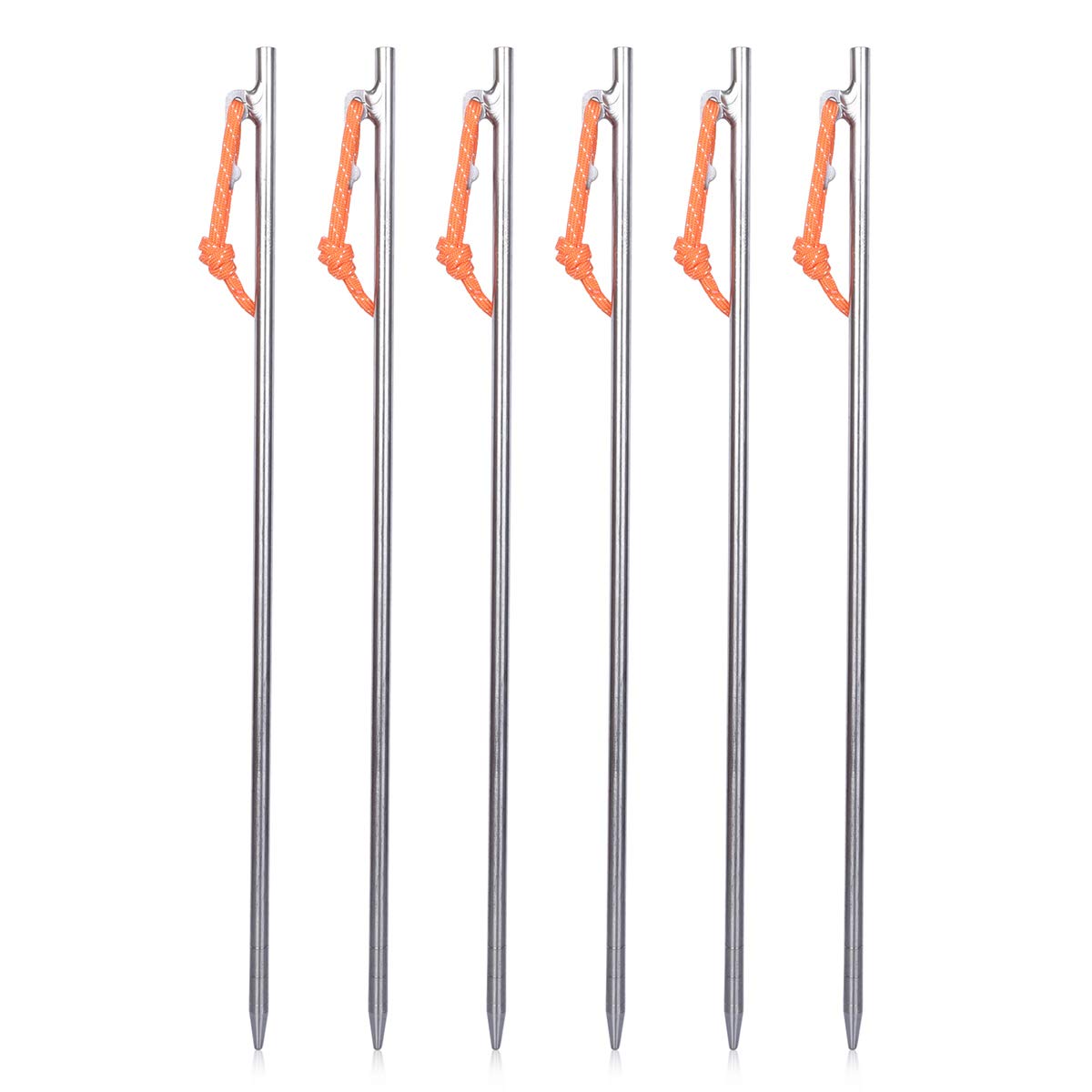 iBasingo titanium stake 20cm ultralight securing a tent on firm ground