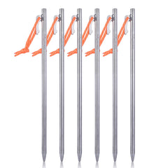 iBasingo titanium stake 20 cm secures ultralight tents in firm soil