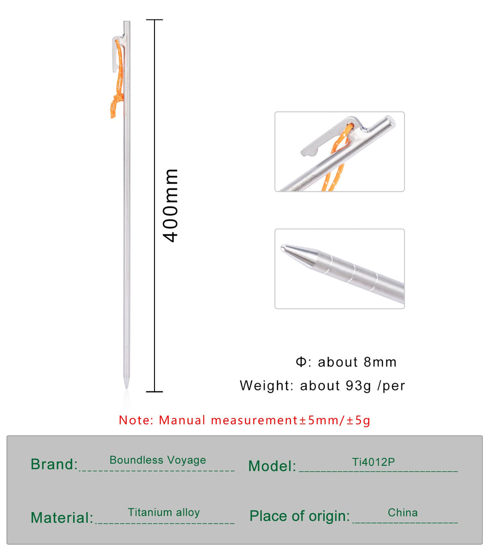 iBasingo titanium stake 24cm demonstrates strong hold in firm soil
