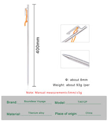 iBasingo titanium stake 24cm demonstrates strong hold in firm soil