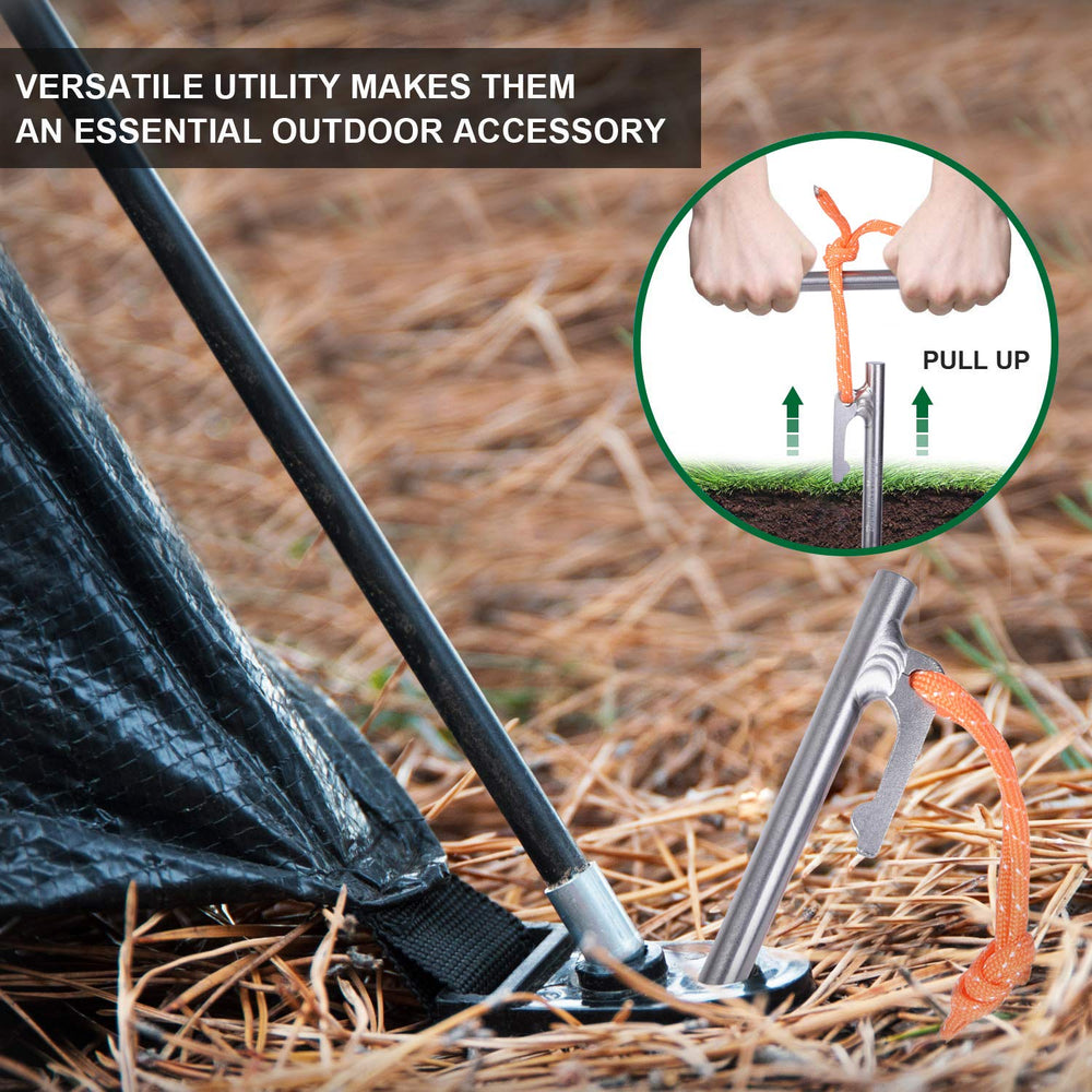 Outdoor use image demonstrates easy drive-in and removal