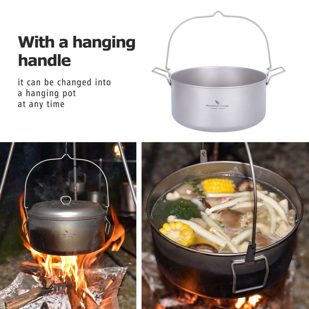 ibasingo stockpot with removable hanging handles saves space outdoors