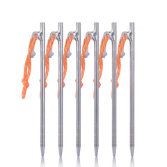 iBasingo titanium tent stake 20cm in soil delivers strong ground hold