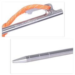 iBasingo 35cm stake secures tents in softer ground during wind