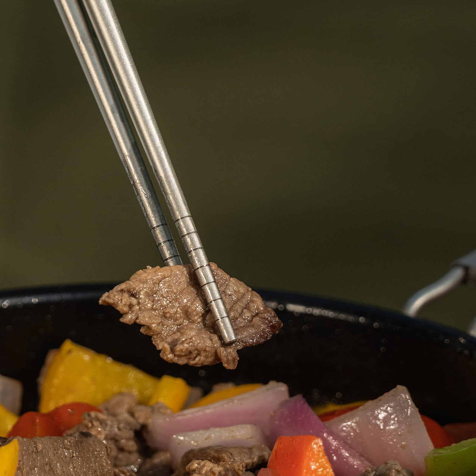 ibasingo titanium utensils travel pouch included for convenient on-the-go dining
