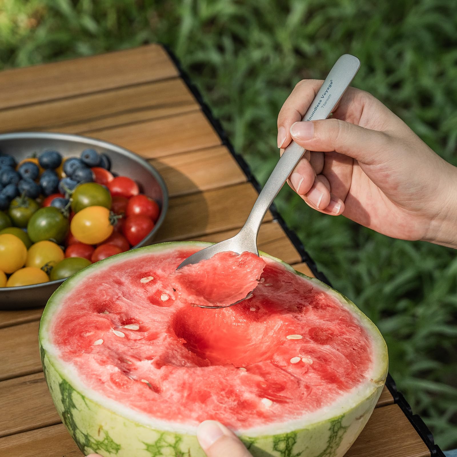 iBasingo spoon edge is smooth and burr-free for safe handling