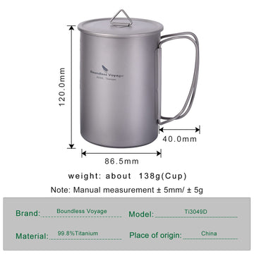 iBasingo titanium water bottle 1050ml with leakproof cap and silicone seal.