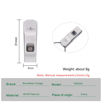 iBasingo whistle weighs 8g for ultra-light portability.