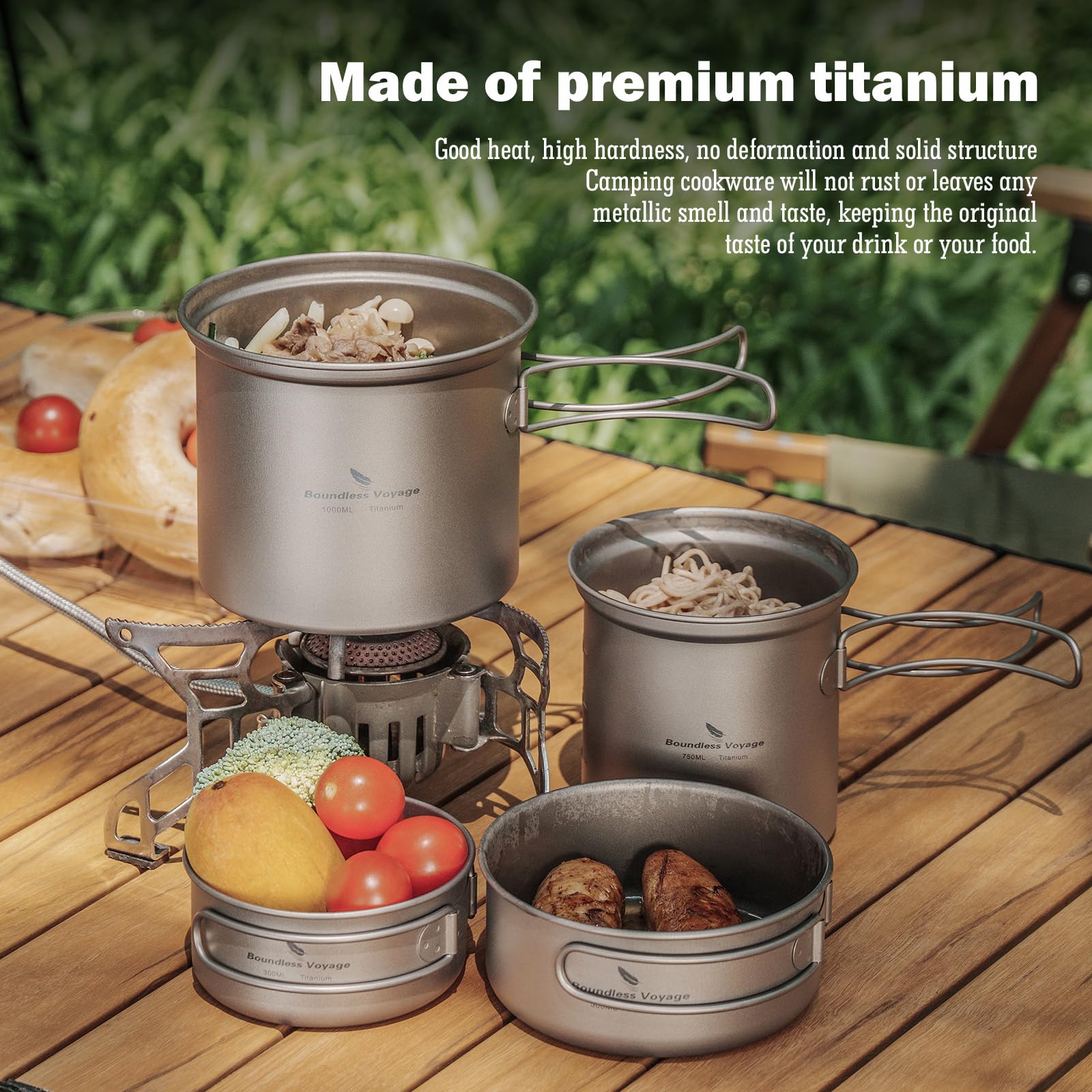 iBasingo two-piece camp tableware ready for on-the-go dining