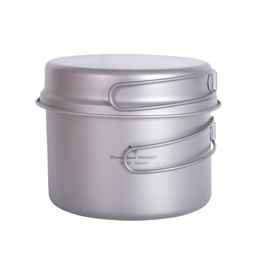 iBasingo ultralight 1200ml pot for solo trekking meals