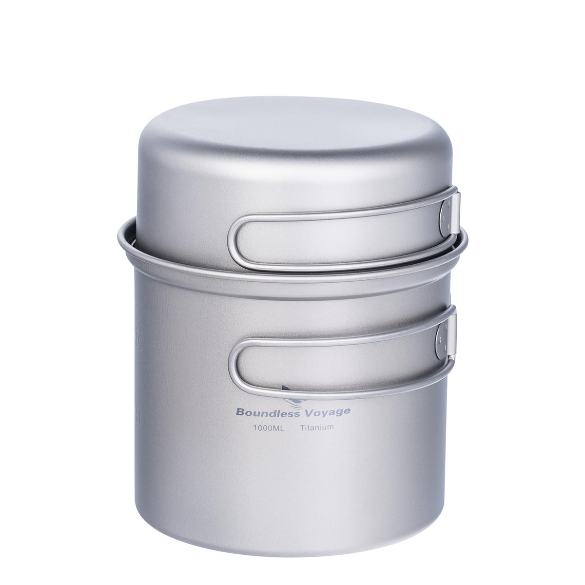 iBasingo ultralight Ti2038C 1000ml pot for quick campsite meals on solo trips