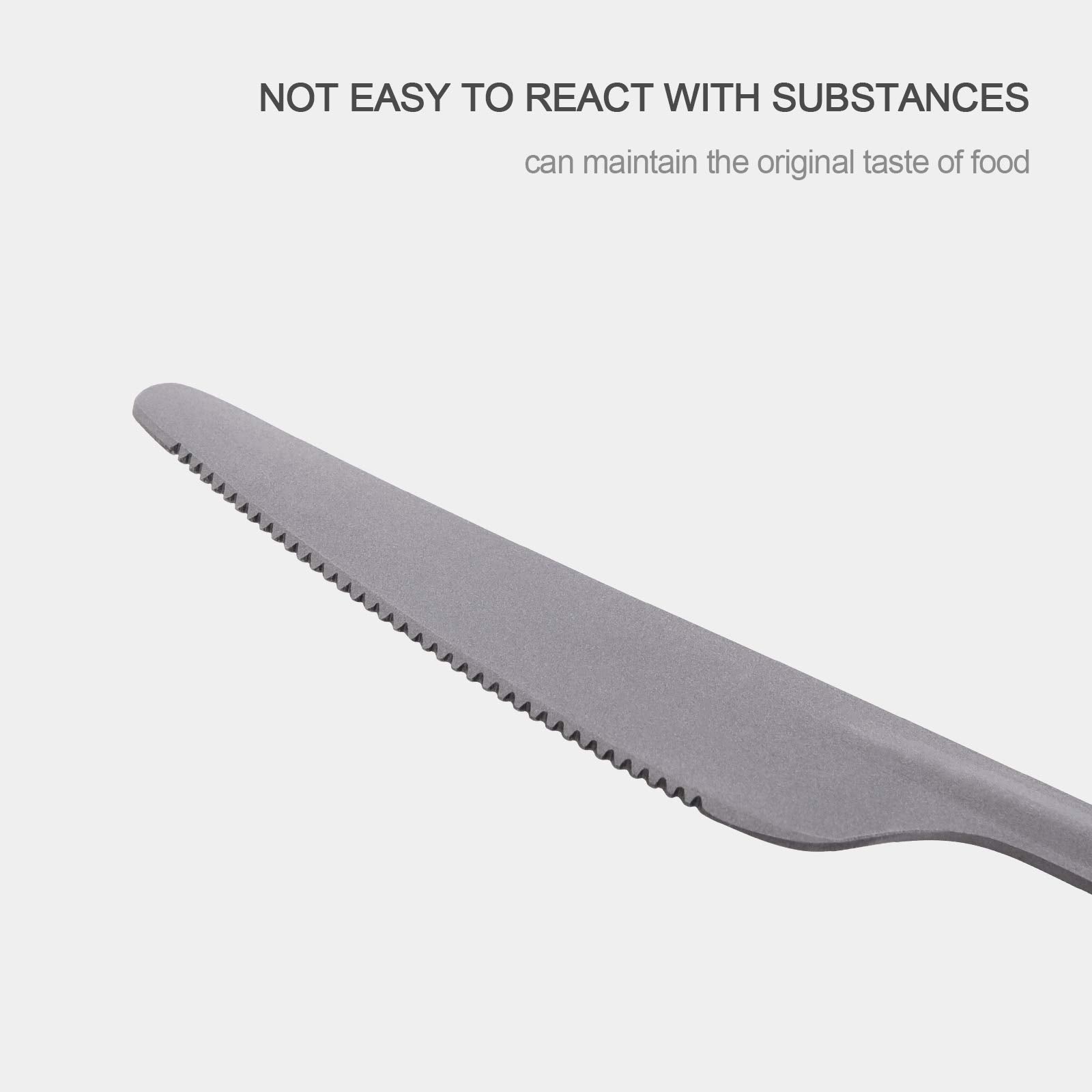 iBasingo ultralight cutlery set ideal for backpackers and travelers