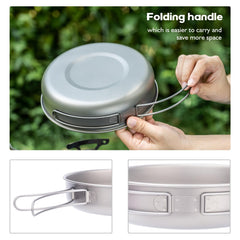 iBasingo ultralight titanium pan keeping your kit light on long journeys.