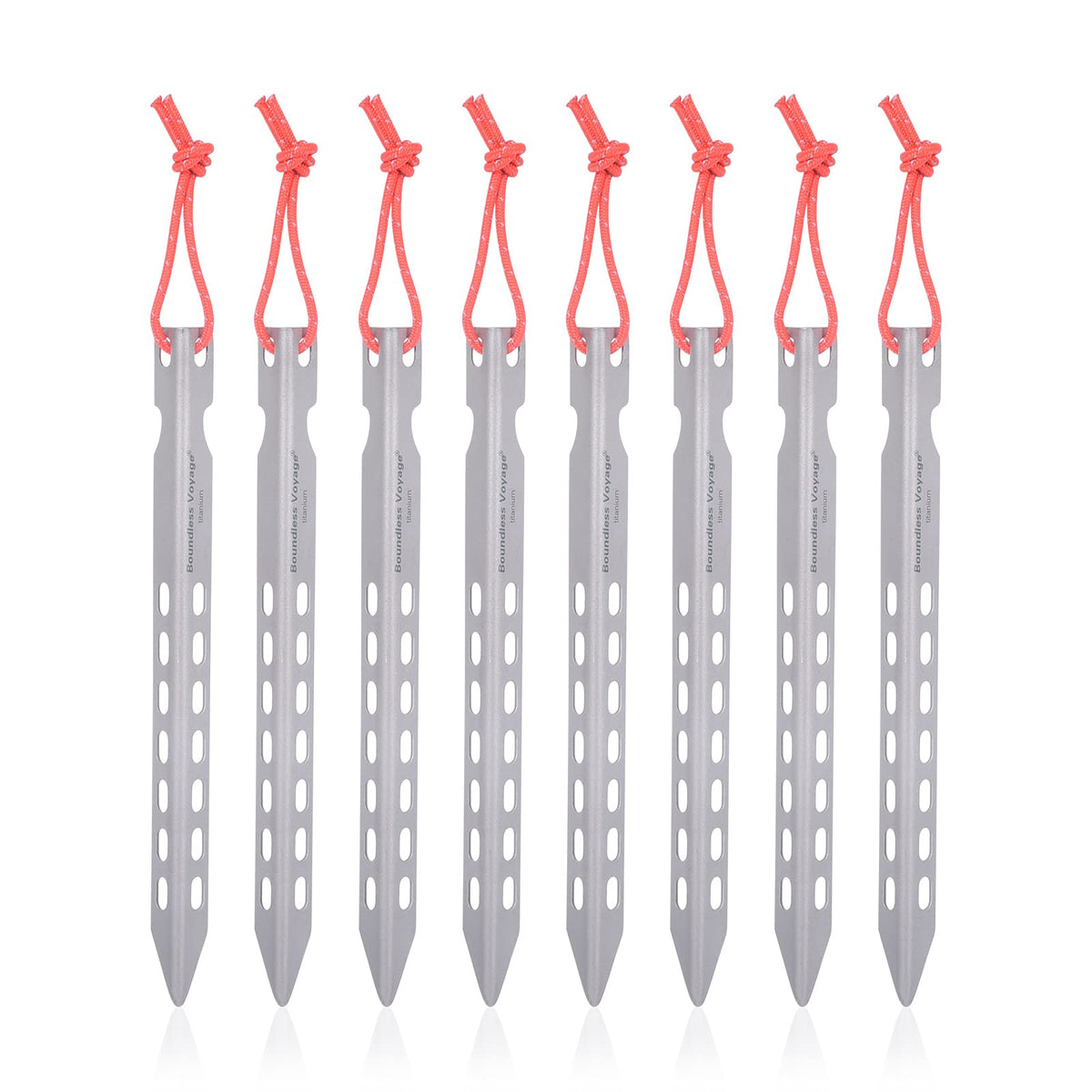 iBasingo ultralight titanium tent pegs 160mm for secure anchoring in varied soils.