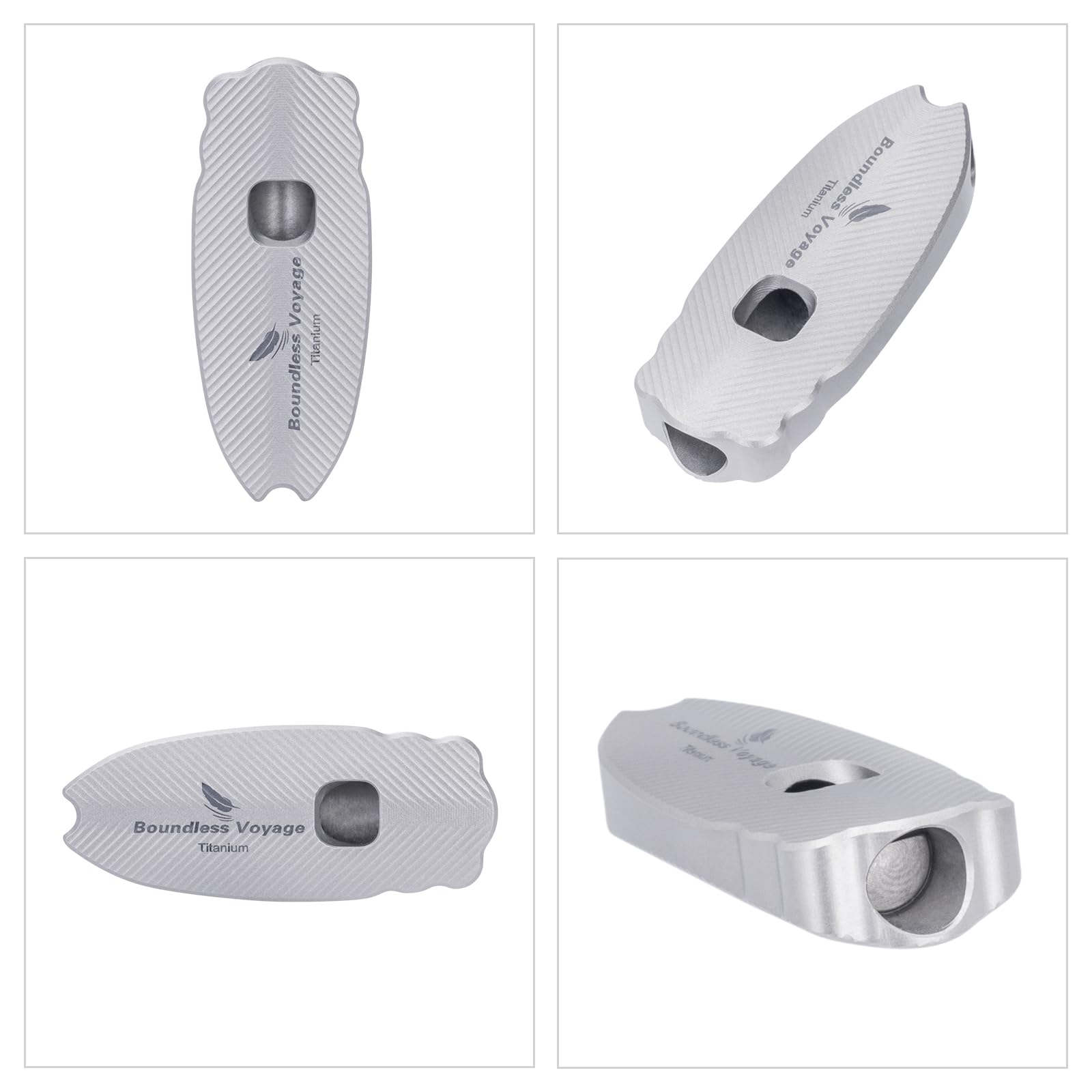 iBasingo waterproof durable titanium whistle stands up to water and salt on rugged trips.