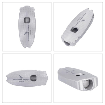 iBasingo waterproof durable titanium whistle stands up to water and salt on rugged trips.