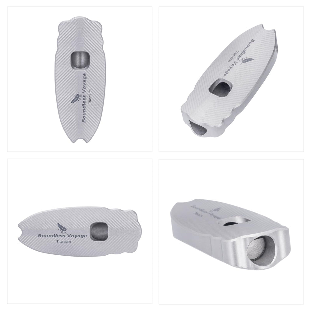 iBasingo waterproof durable titanium whistle stands up to water and salt on rugged trips.