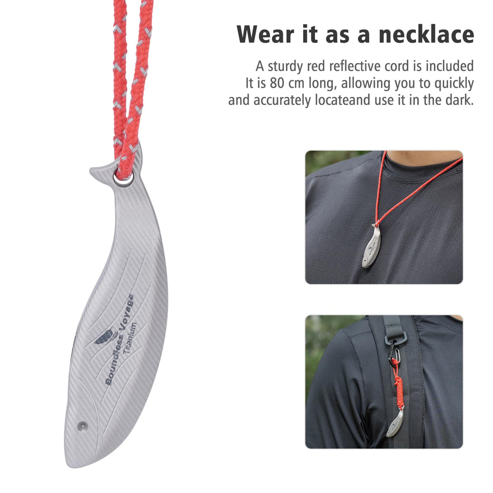 iBasingo whale design whistle adds unique flair to gear.