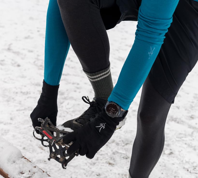 IBEX all-season hiking socks provide secure fit and comfort
