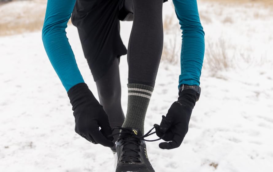 IBEX seamless-toe socks reduce friction for a smoother hike