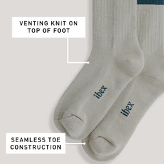 IBEX Traverse Merino Wool Socks with 3D cushioned heel for long days on the trail.