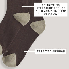 IBEX Rambler Merino socks feature breathable venting to stay cool.