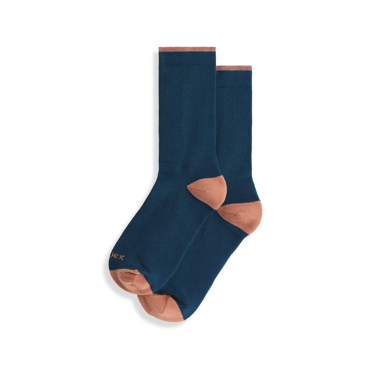IBEX Rambler Merino Wool Crew socks with seamless toe for hiking comfort.