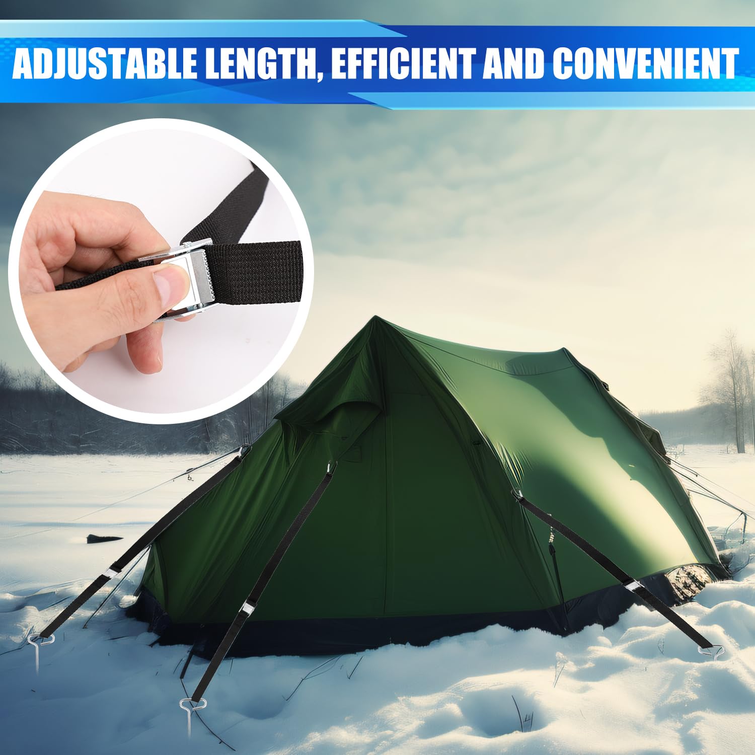 Close-up of the metal ice anchor drill adapter