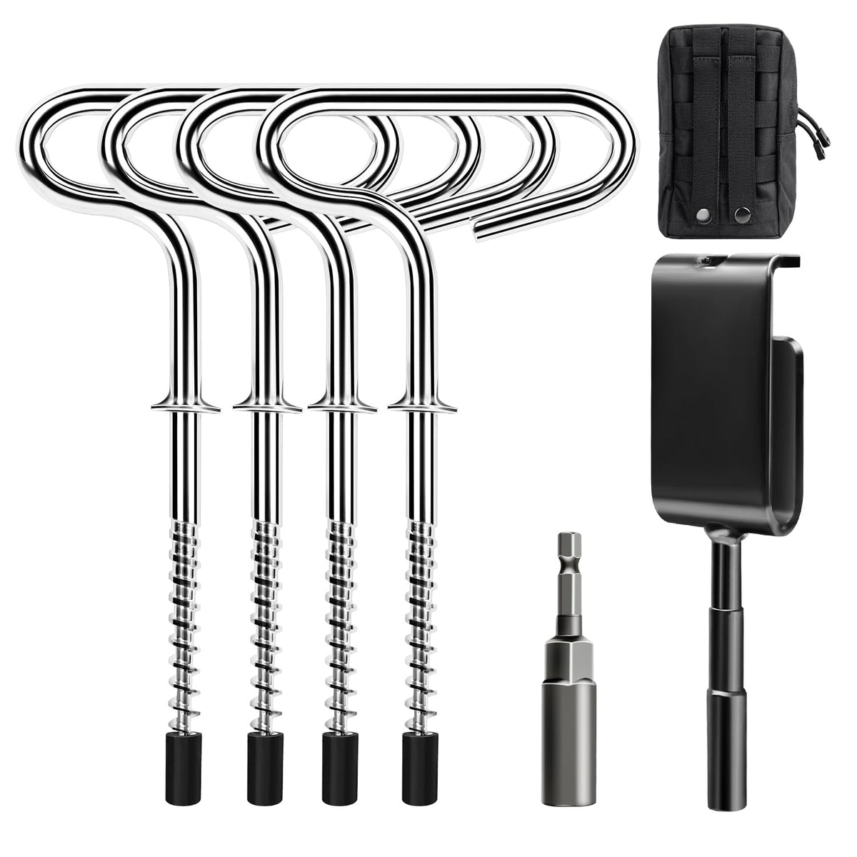 Ice Anchor Drill Adapter Included