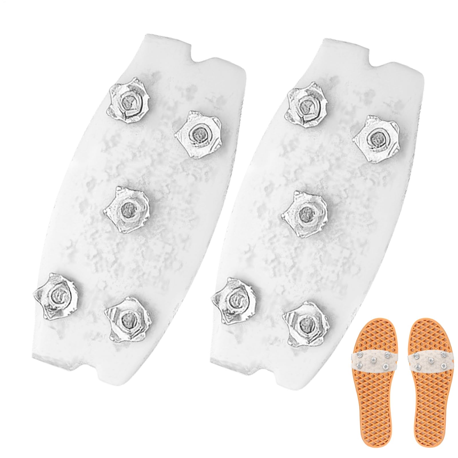 Ice Cleats offer secure grip during winter walking on slippery surfaces.