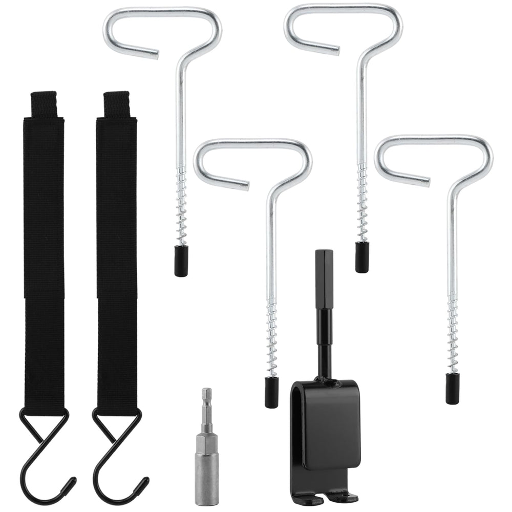 Close-up of small ice nail and ice nailer