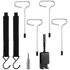 Close-up of small ice nail and ice nailer