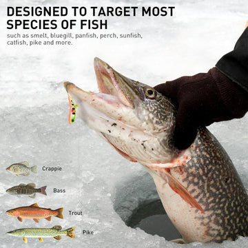 Ice fishing jig 1/4oz – multicolor pattern lure