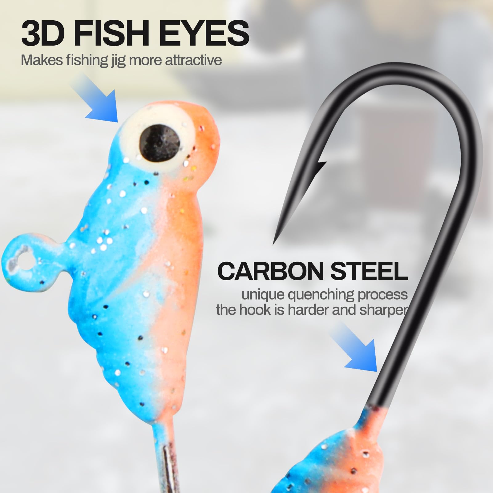 Gift-ready ice fishing jig kit ideal for men anglers